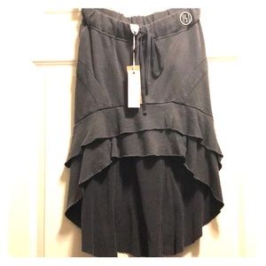 Diesel hi/lo grey ruffle skirt